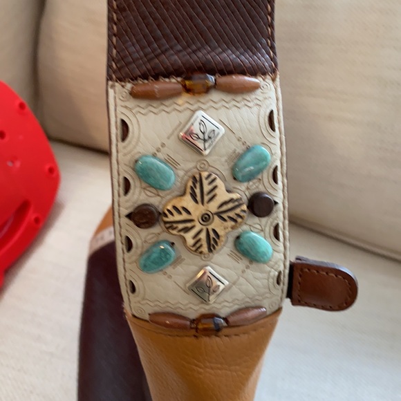 BRIGHTON vintage leather shoulderbag - Picture 8 of 9